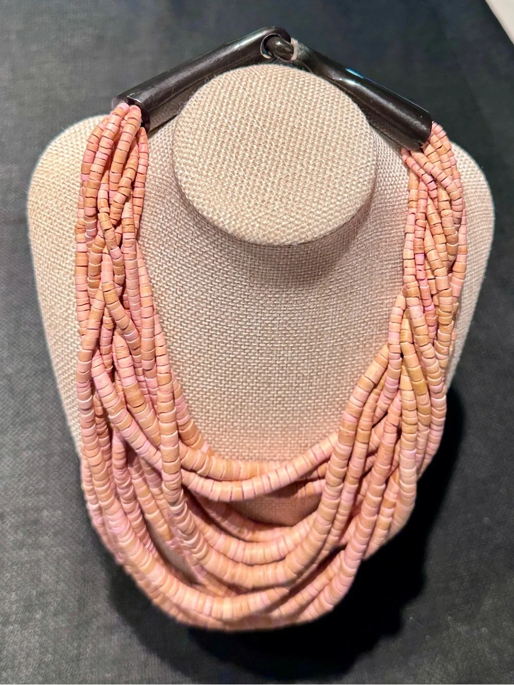 Gerda Lynggaard for Monies 12-Strand Heishi Bead Necklace